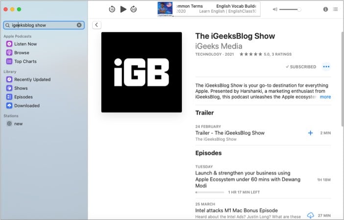 best podcast app for mac os x